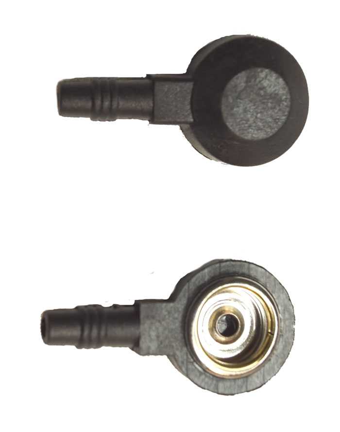 Push button adapter from 2mm plug to 10mm