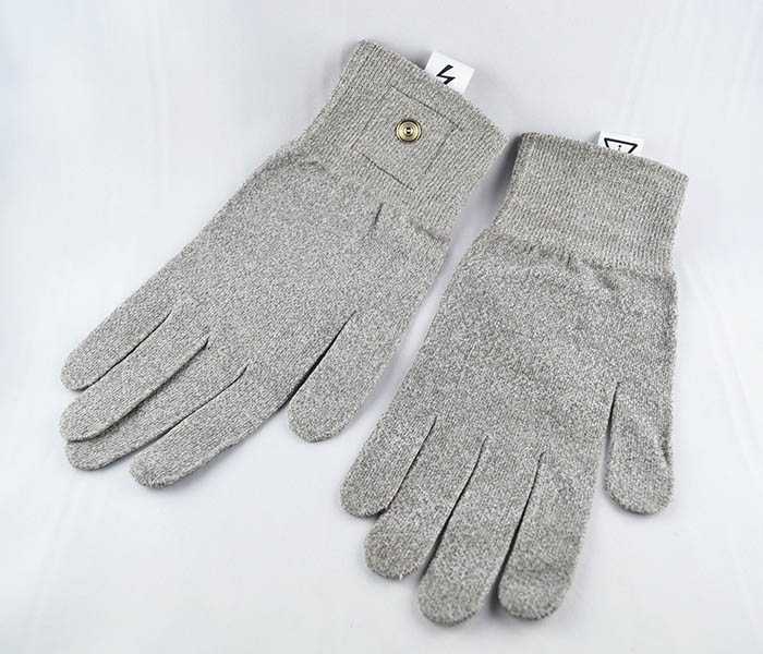 Metal gloves for electrostimulation, zapper, fine current