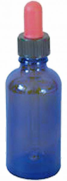 Eye drop bottle blue glass with pipette - 50ml