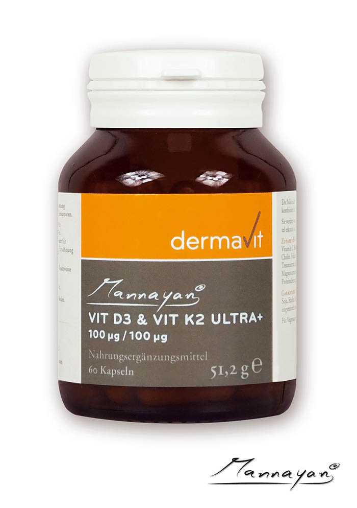 Vitamin D3 and K2 - for healthy bones, teeth and vessels