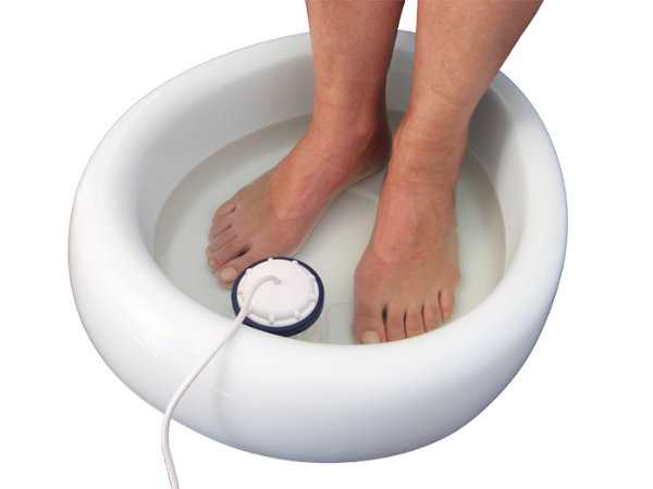 Weiße Thermo-isolierte Fußwanne für Detox Elektrolyse 