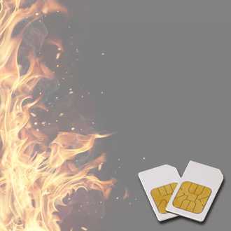 Chipcard FEUER-SUPPORT for Zapper Diamond Shield after Hulda Clark 