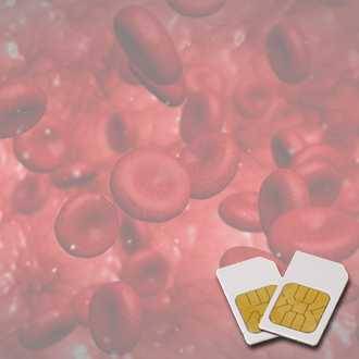 Chip card BLOOD for zapper Biowave according to Hulda Clark 