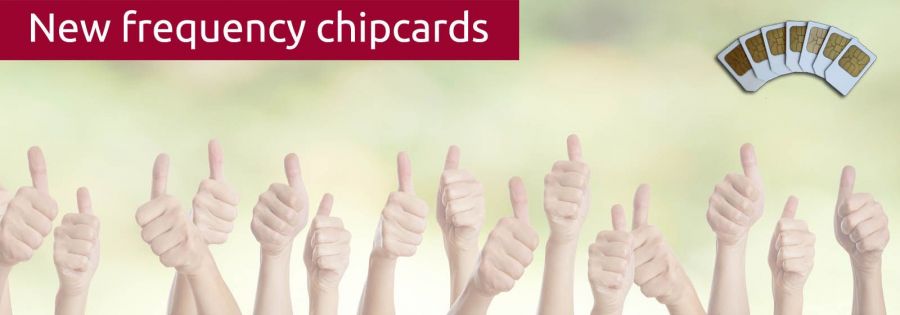 Thumbs high stand for the success of the new frequency chipcards for zappers Biowave and Diamond Shield