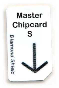 Master chipcard SMALL for Diamond Shield and Biowave zappers