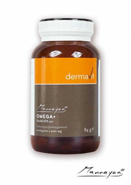 Omega-3-Kapseln mit den Omega-3-Fettsäuren EPA und DHA