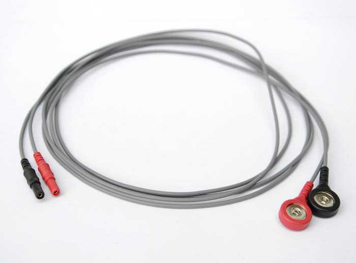 A pair of cables for zapper Biowave according to Hulda Clark